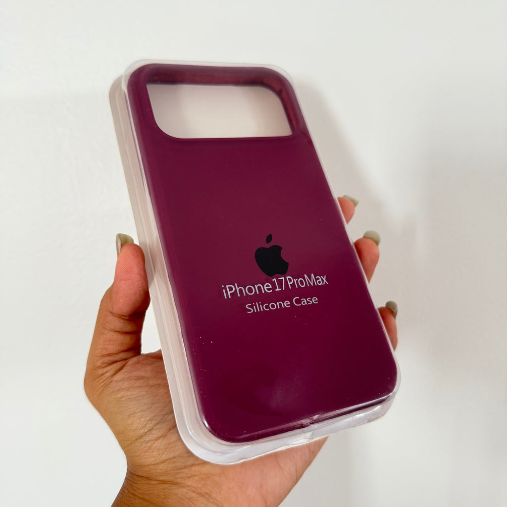iPhone 17Promax - Silicone Case (Burgundy)