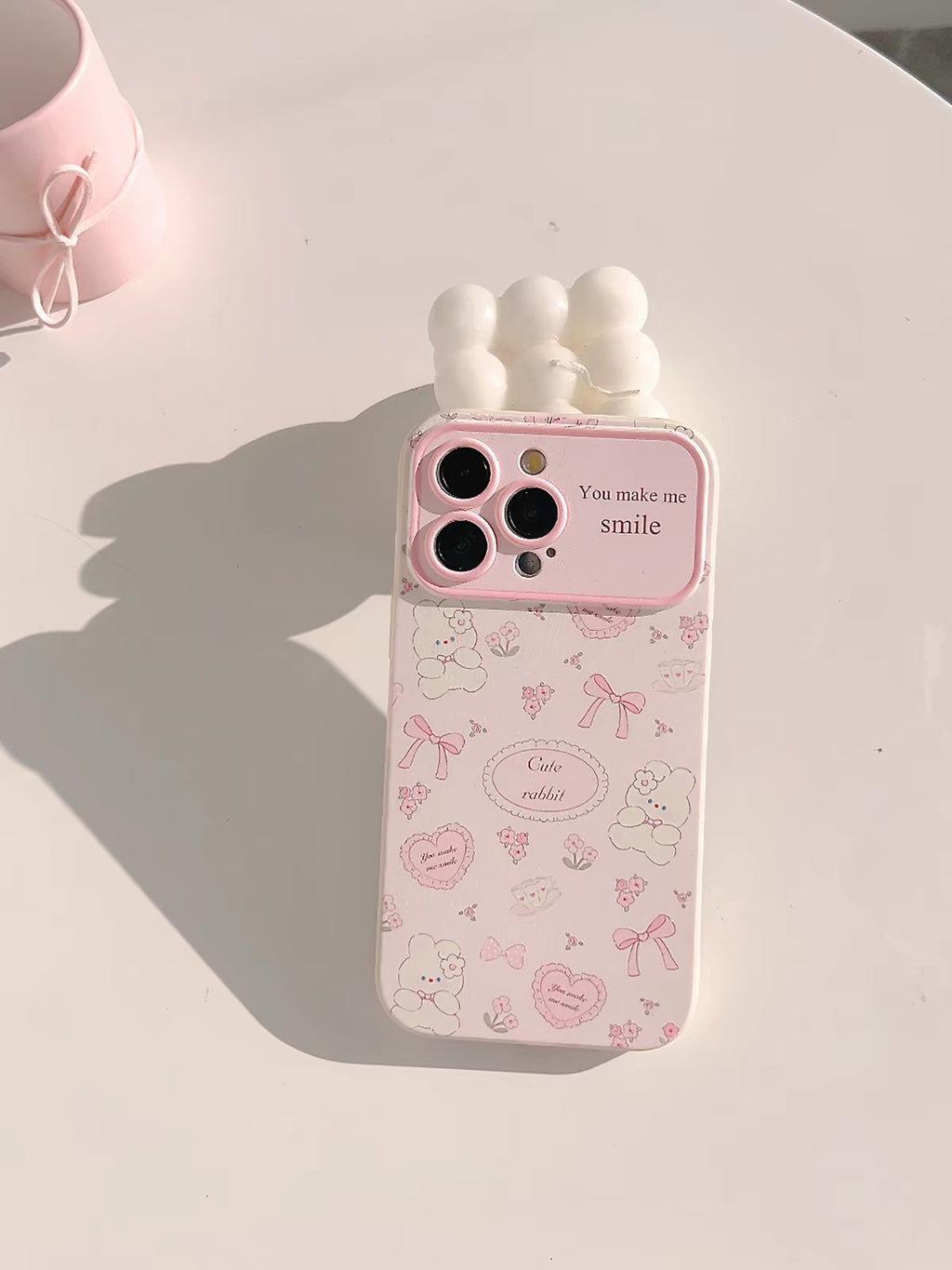 iPhone 16Plus - Cute Rabbit Case (Wide Window)