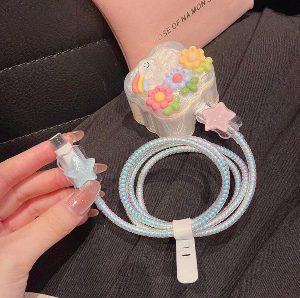 iOS 3Pin 20W - Rainbow Cable Protector