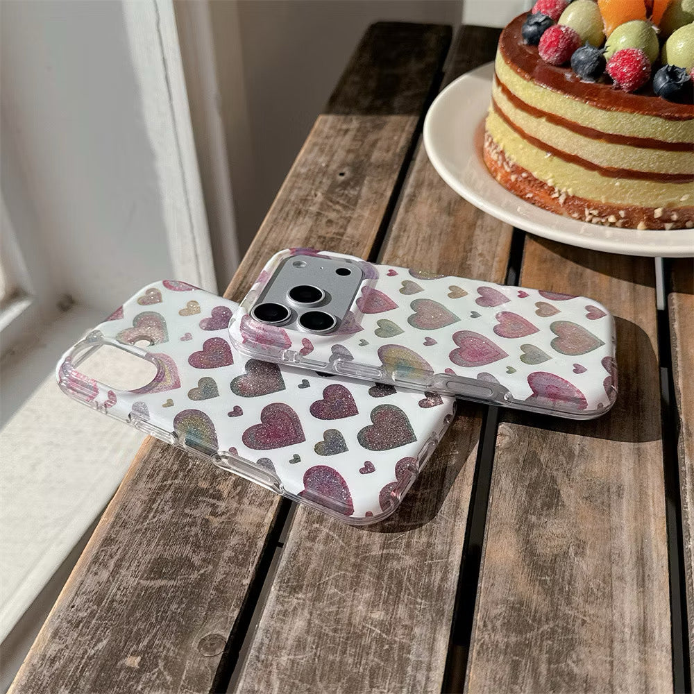 iPhone 17 - Glitter Heart Case