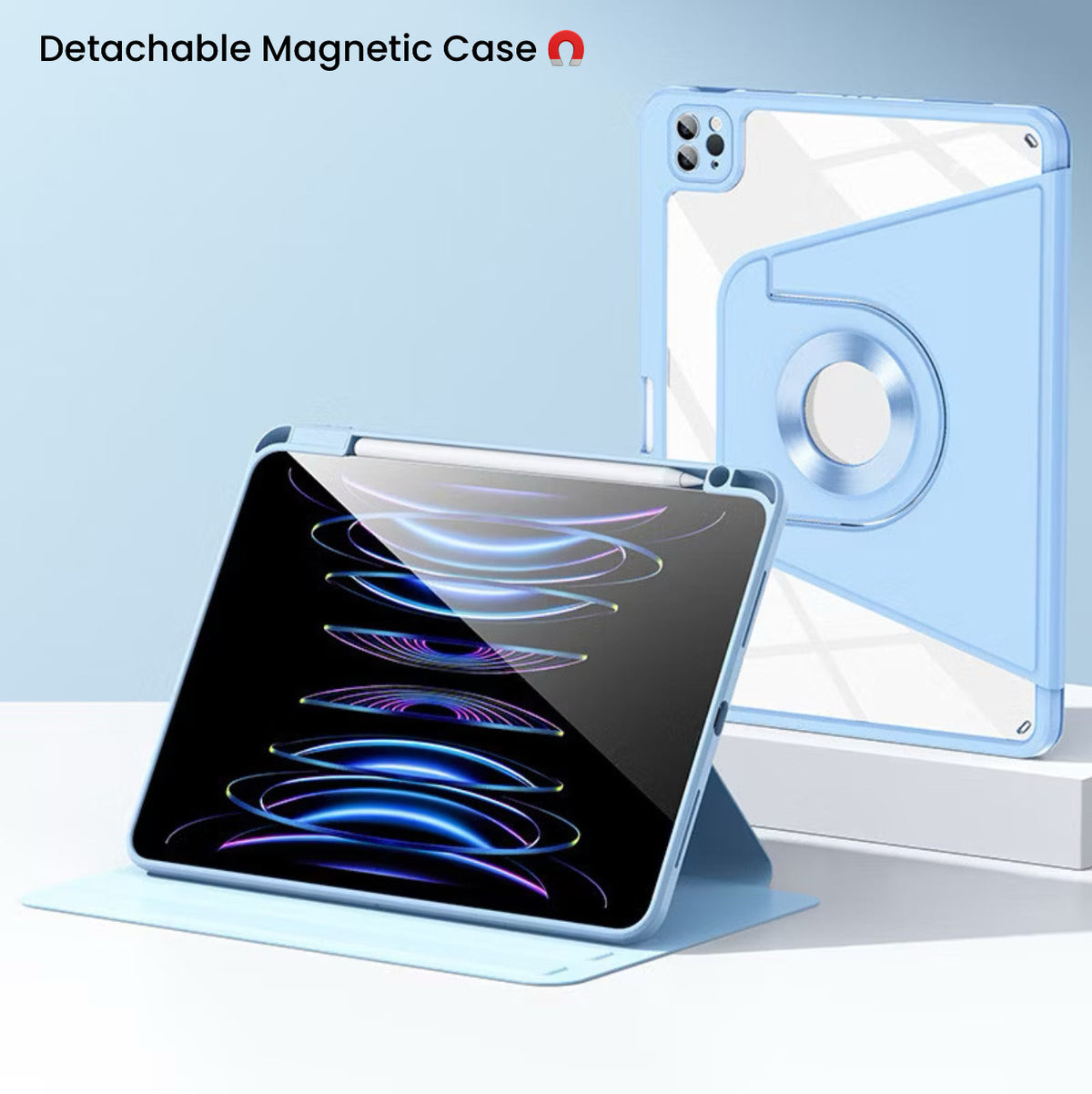 iPad Case, Detachable Magnetic Case