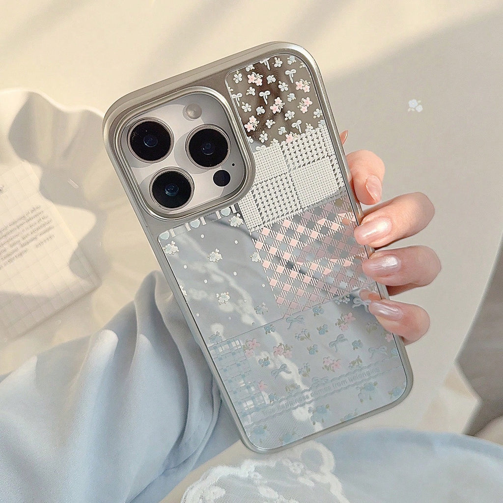 iPhone 15 Cases - Silver Frame Design