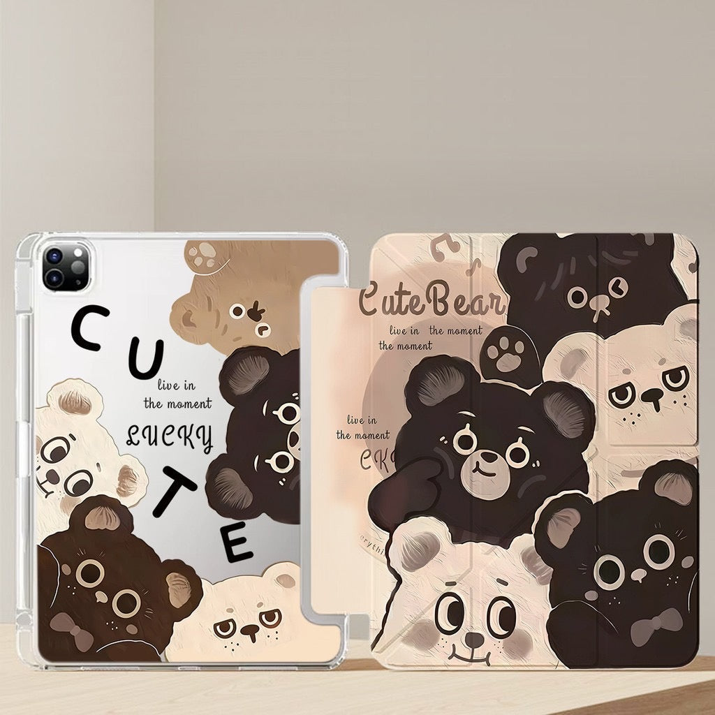 iPad Case, Brown Bear (3+Y-Fold)