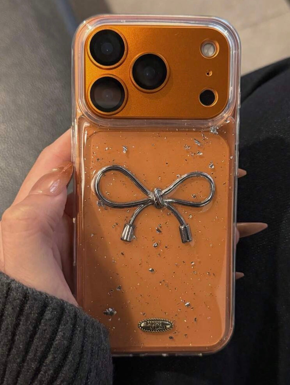 iPhone 16Plus - 3D Bowknot Resin Case