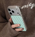 iPhone 17 - Polka Dot Silver Frame Case