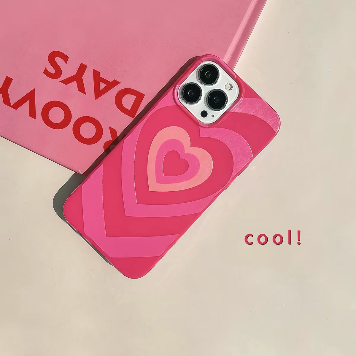 iPhone 16Plus - Hot Pink Heart Case