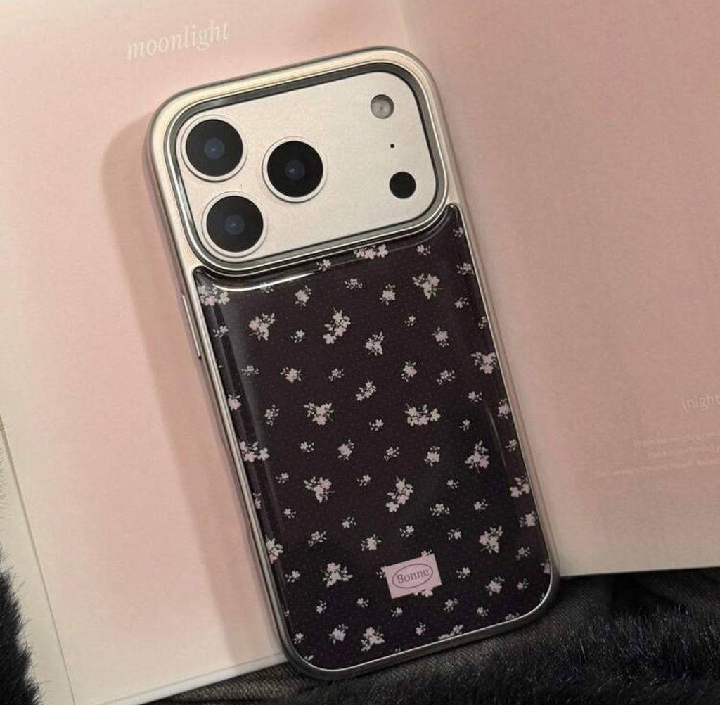 iPhone 15 Cases - Silver Frame Design
