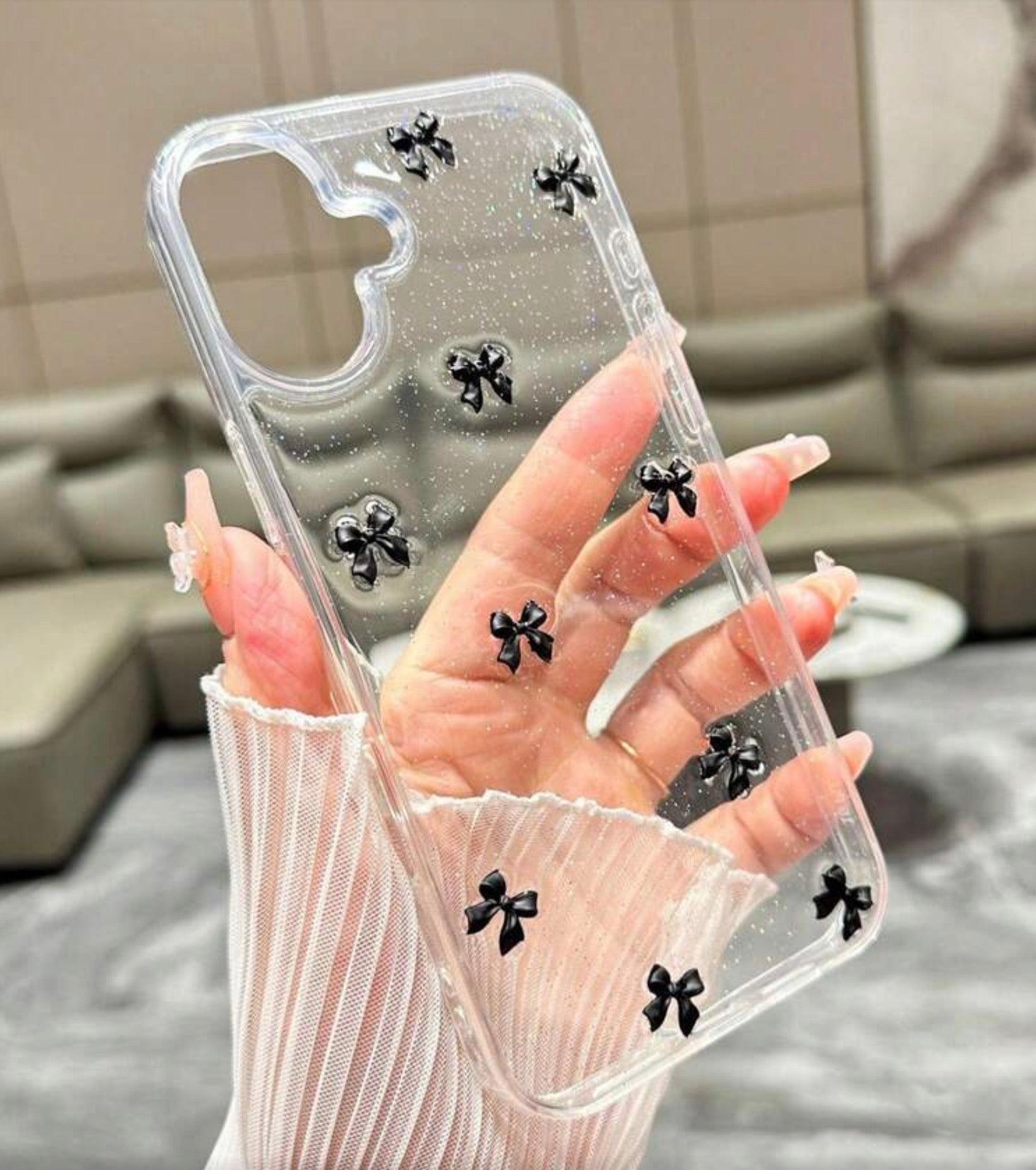 iPhone 11 - 3D Black Ribbon Case