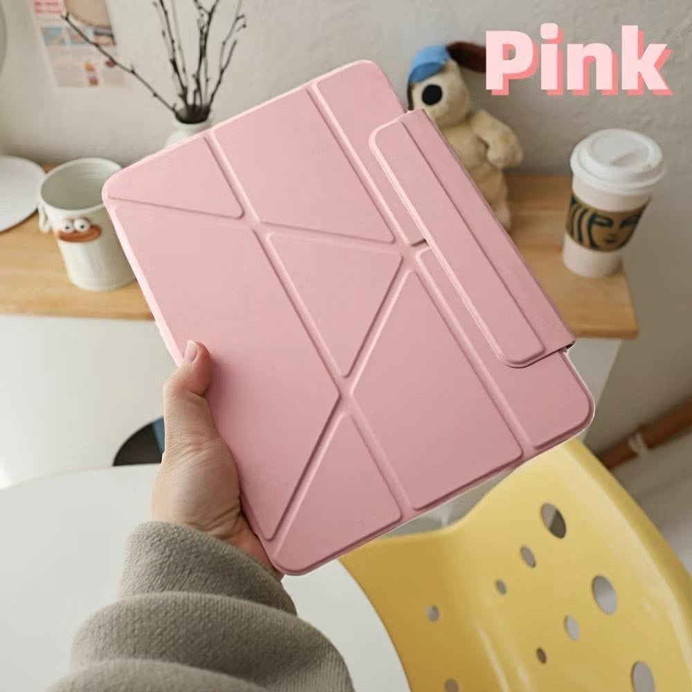 iPad Case, 3+Y-Fold (Plain Case with Magnetic Flap)
