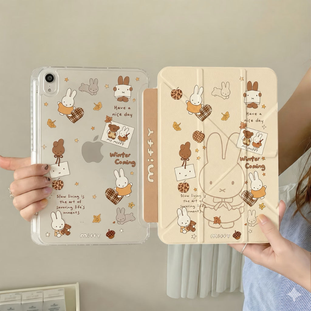 iPad Case, Miffy (3+Y-Fold) Base, Air