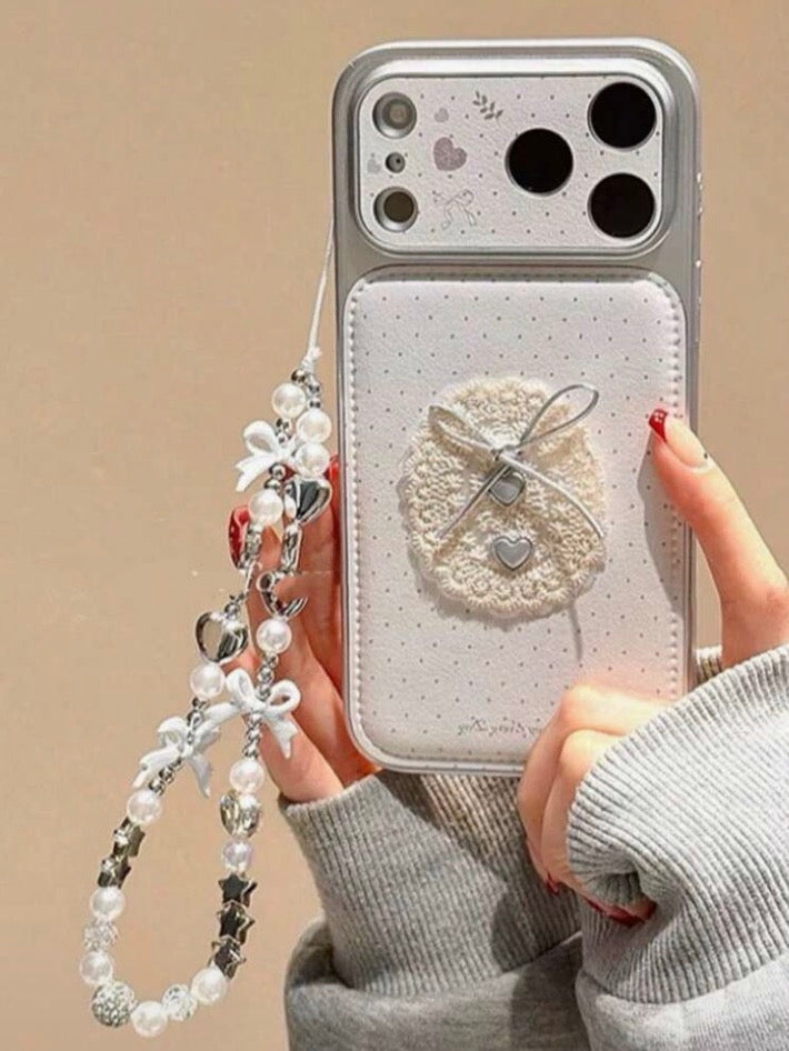 iPhone 17Promax - Bowknot Case with Lanyard