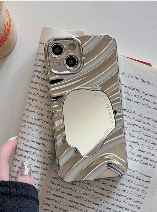 iPhone 12Promax - Silver Mirror Case