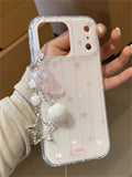 iPhone 17Promax - Pink Star Case with Wing Keychain