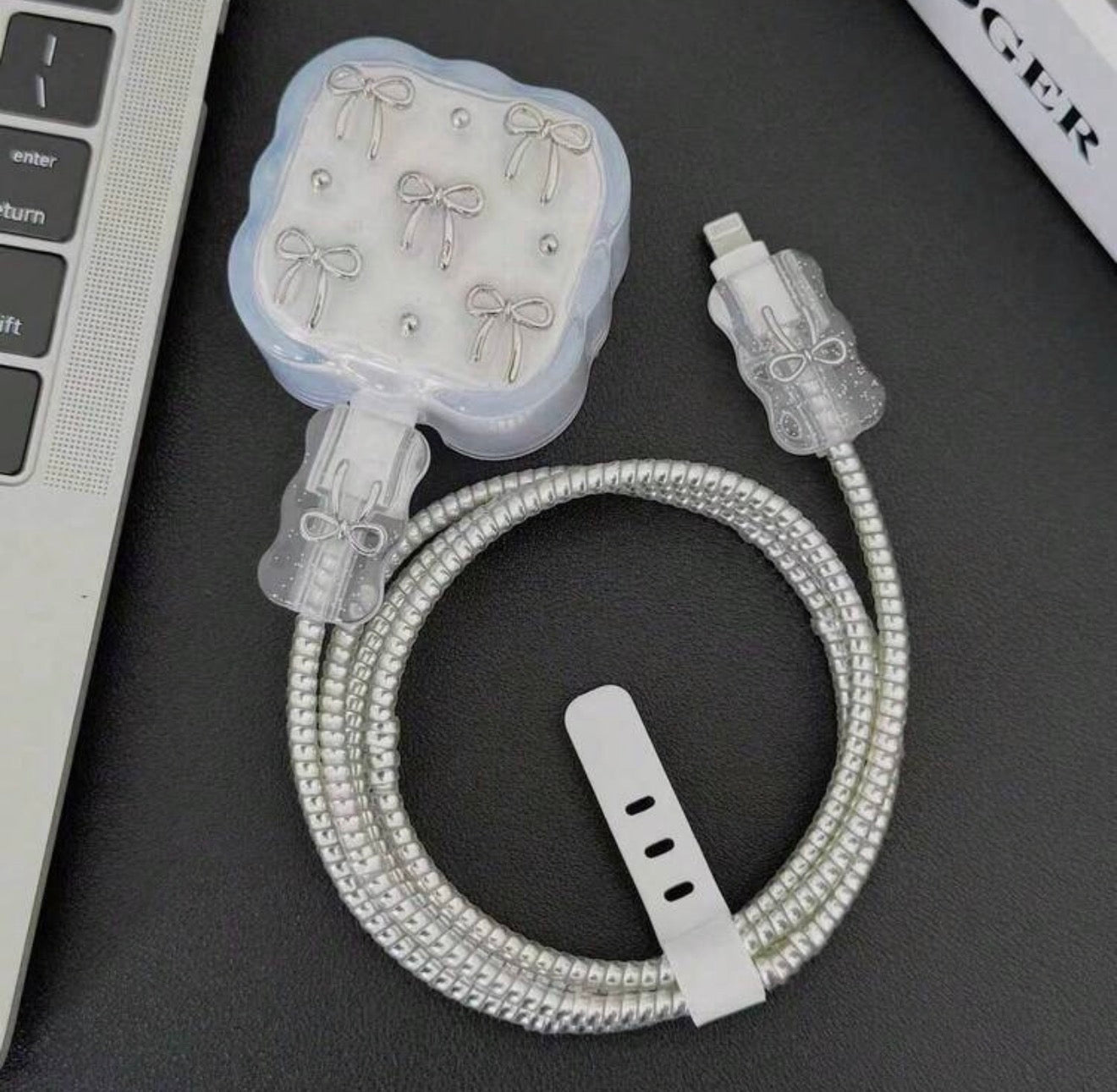 iOS 3Pin 20W - Silver Ribbon Cable Protector