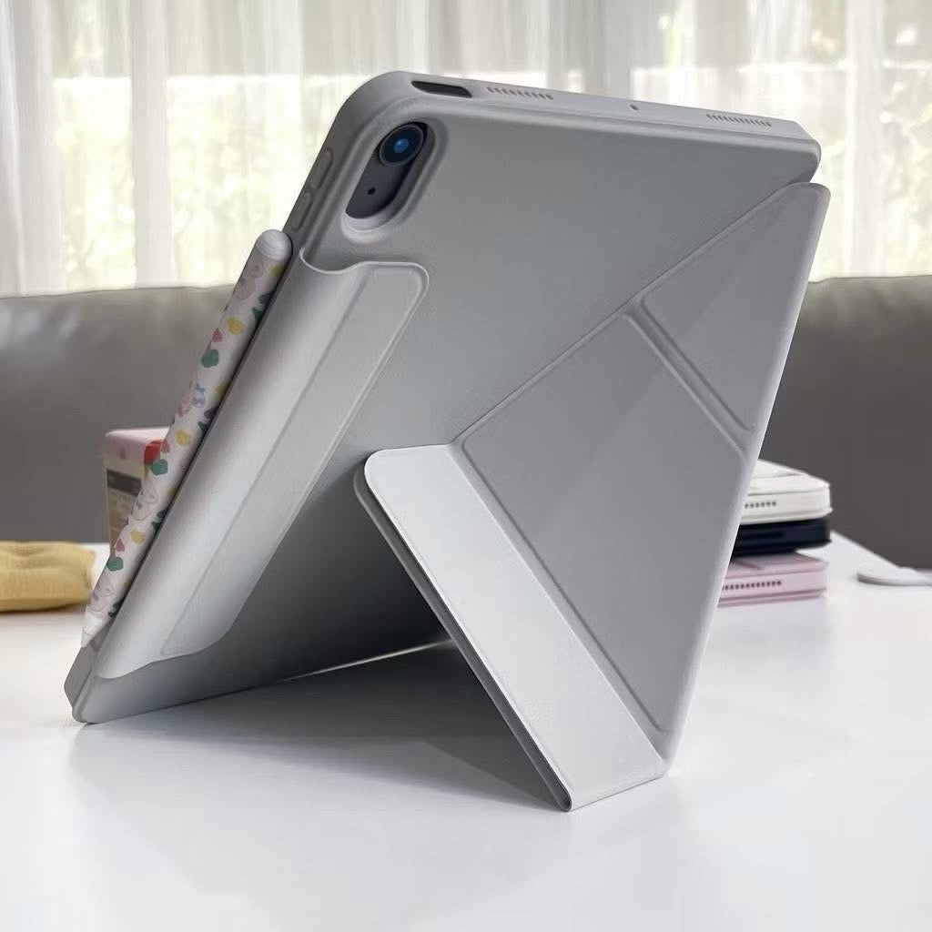 iPad Case, 3+Y-Fold (Plain Case with Magnetic Flap)