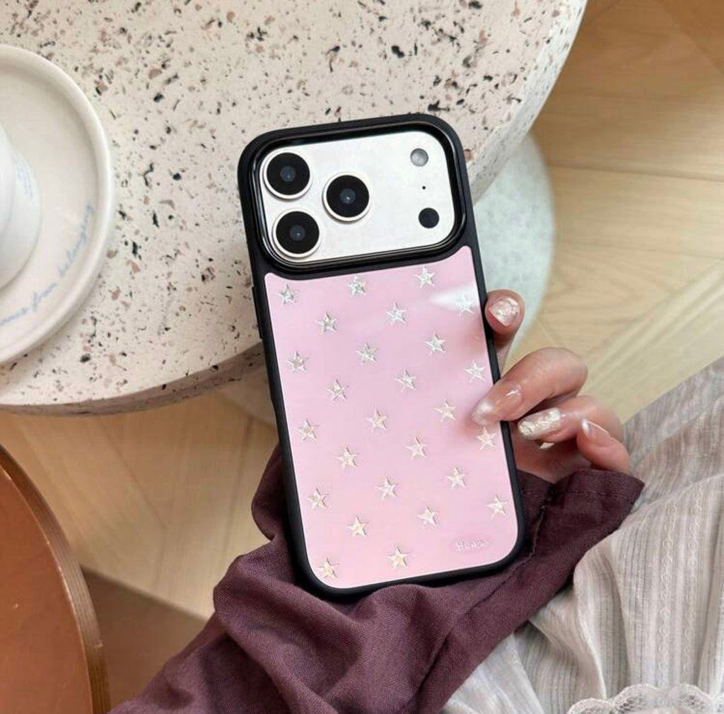 iPhone 17Promax - Star Reflect Black Frame Case