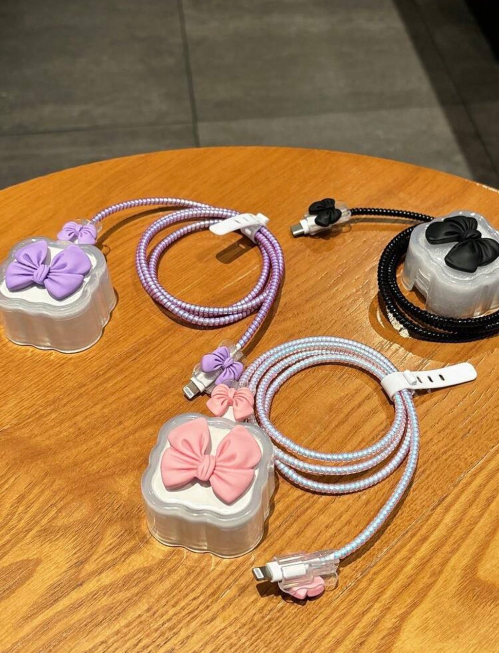 iOS 3Pin 20W - Bowknot Cable Protector