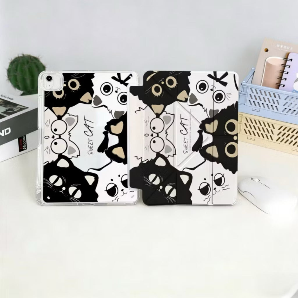 iPad Case, 3+Y-Fold (Cartoon Design)