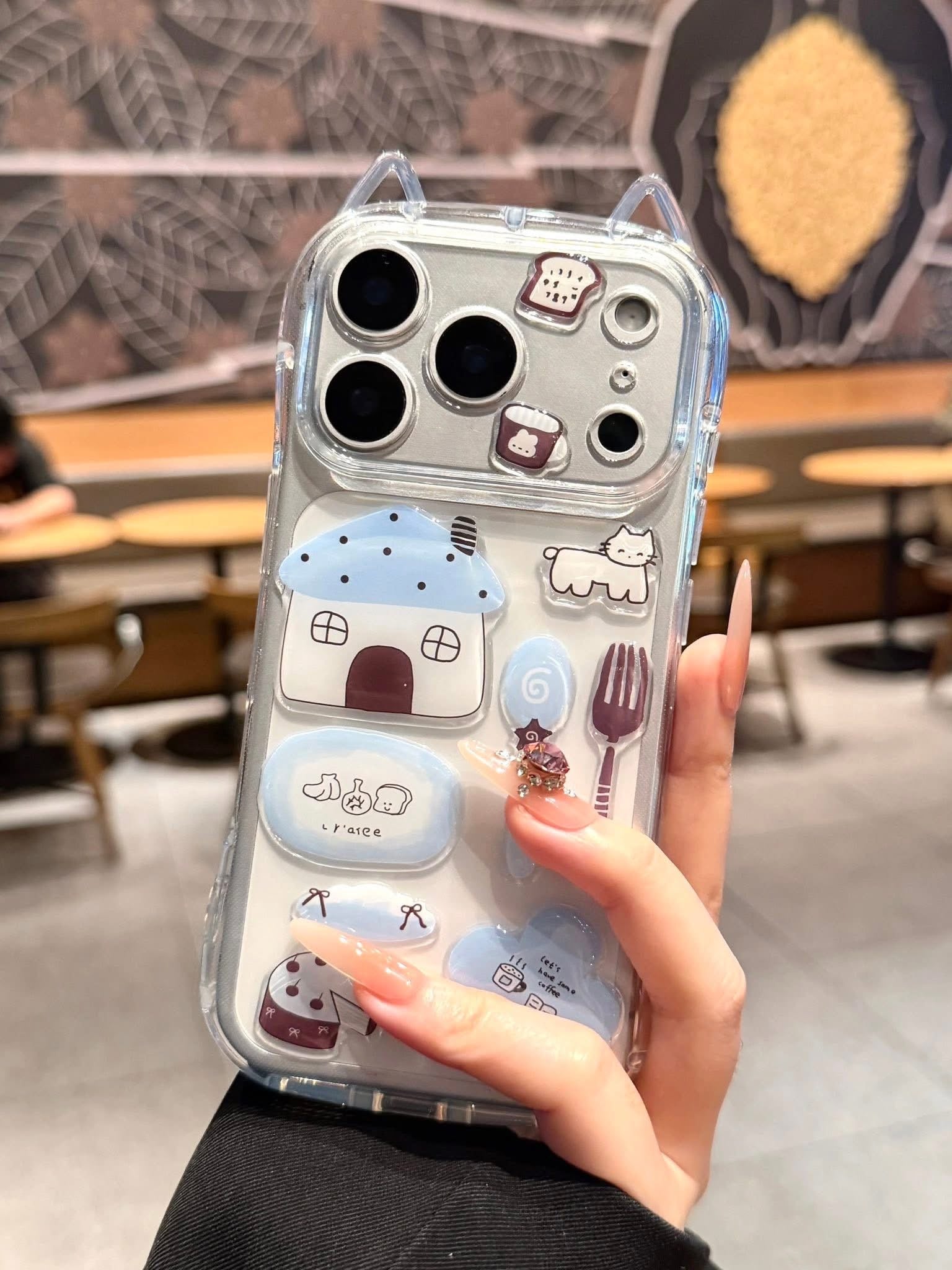 Clear Kitty Case