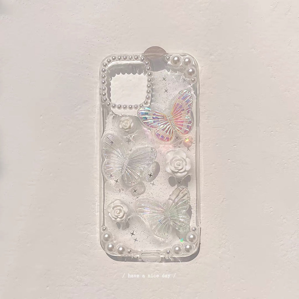 iPhone 16Plus - 3D Butterfly Floral Case