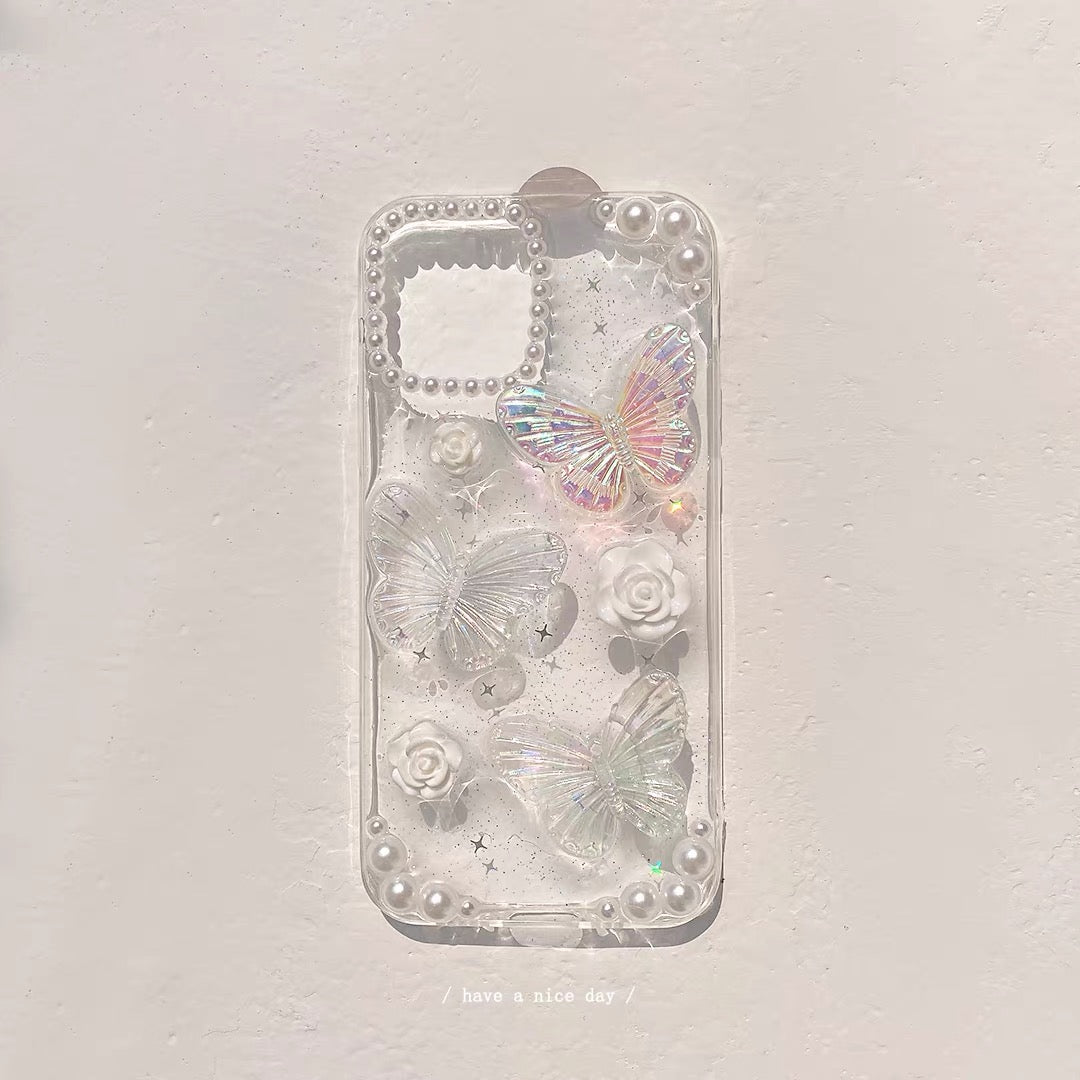 iPhone 16Plus - 3D Butterfly Floral Case