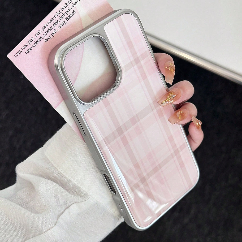 iPhone 15 Cases - Silver Frame Design