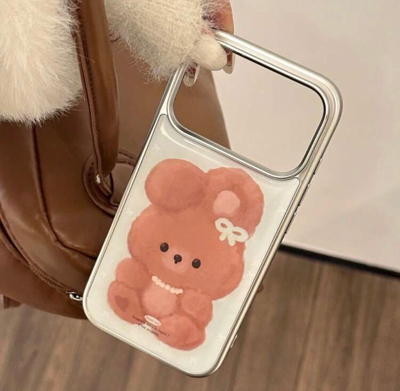 iPhone 16 Cases - Silver Frame Design