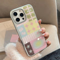 iPhone 16 - Colorful Silver Frame Case