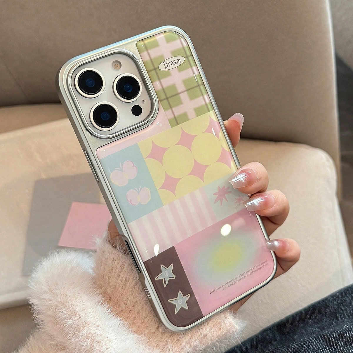 iPhone 17 Cases - Silver Frame Design