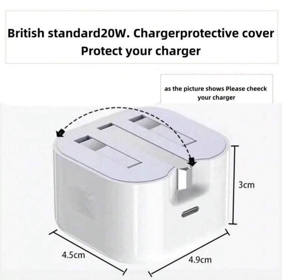 iOS 3Pin 20W Charger Protector (Silicone)