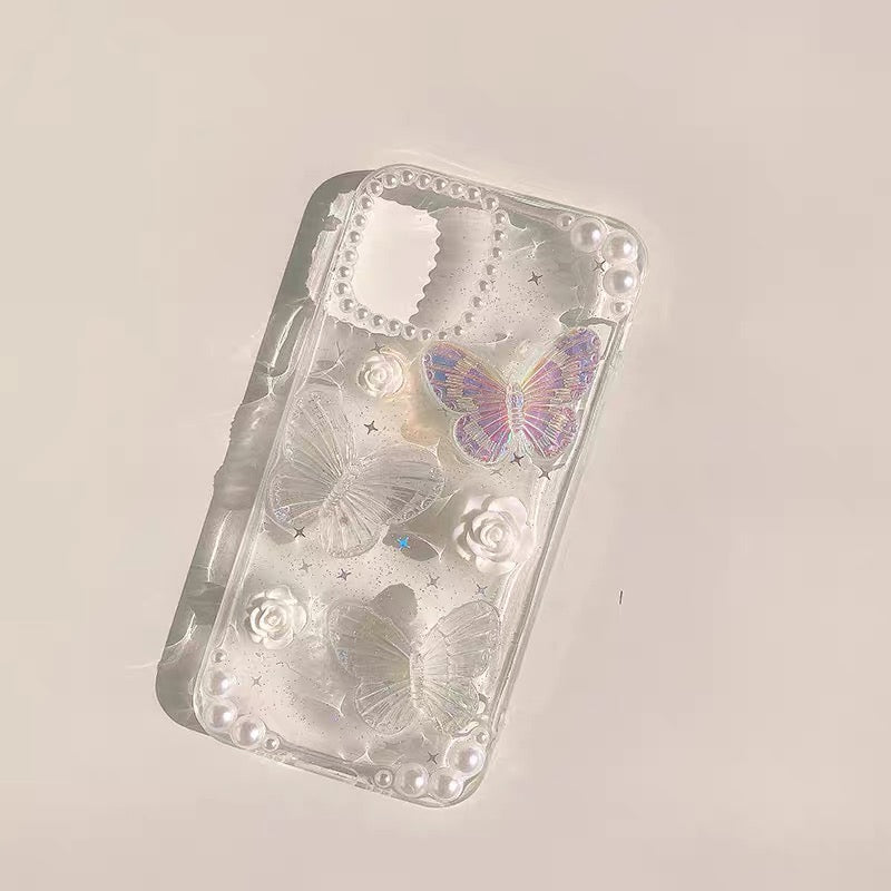 iPhone 16Plus - 3D Butterfly Floral Case