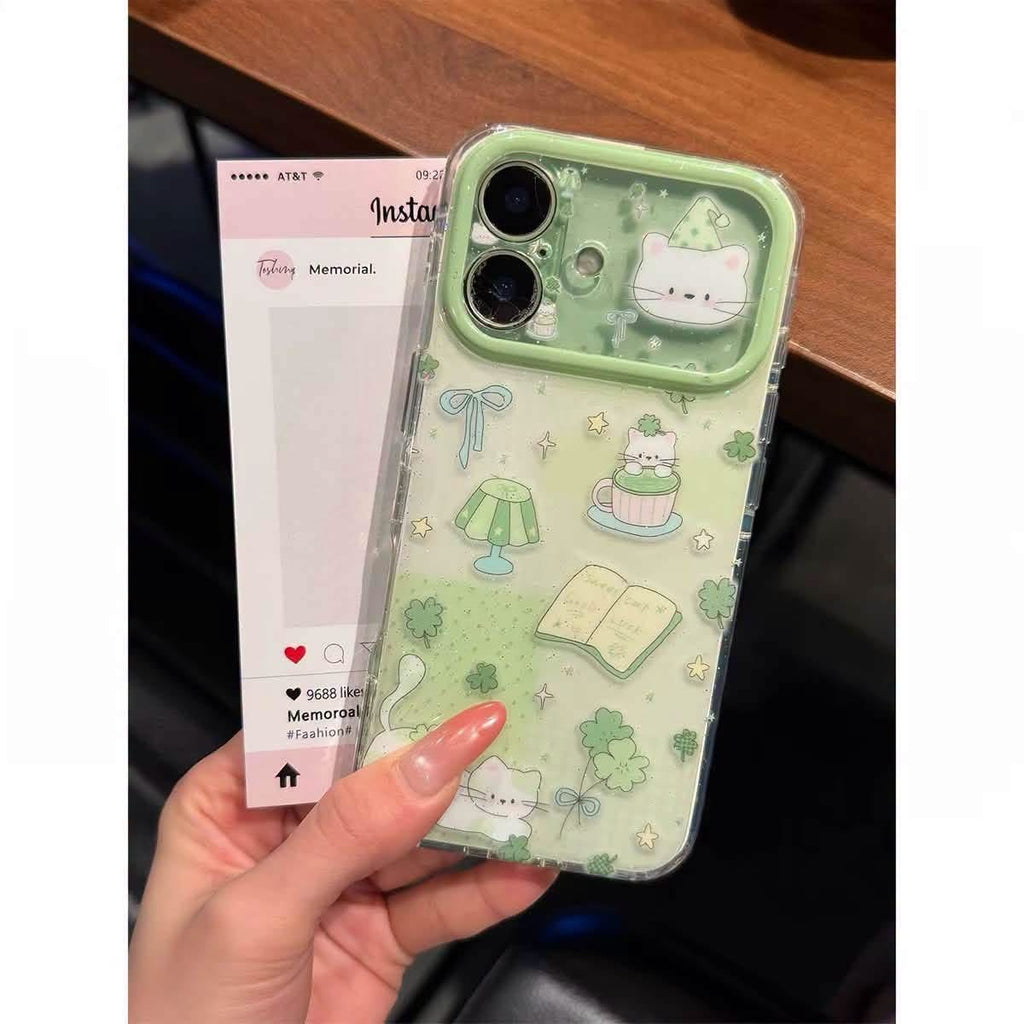 iPhone 17 - Cute Cat IMD Case (Wide Window)