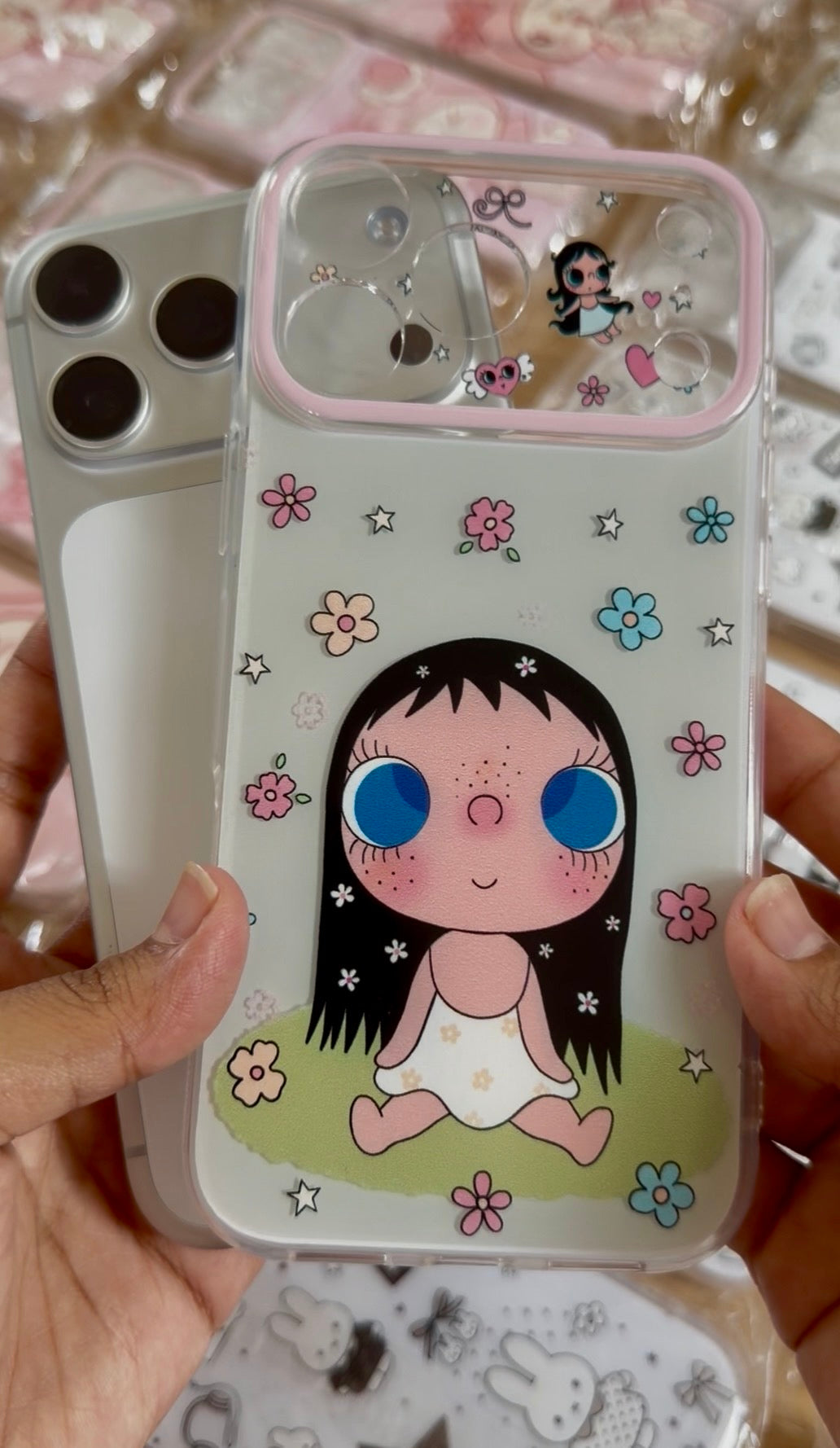 iPhone 15 - Cute Girl IMD Case (Wide Window)
