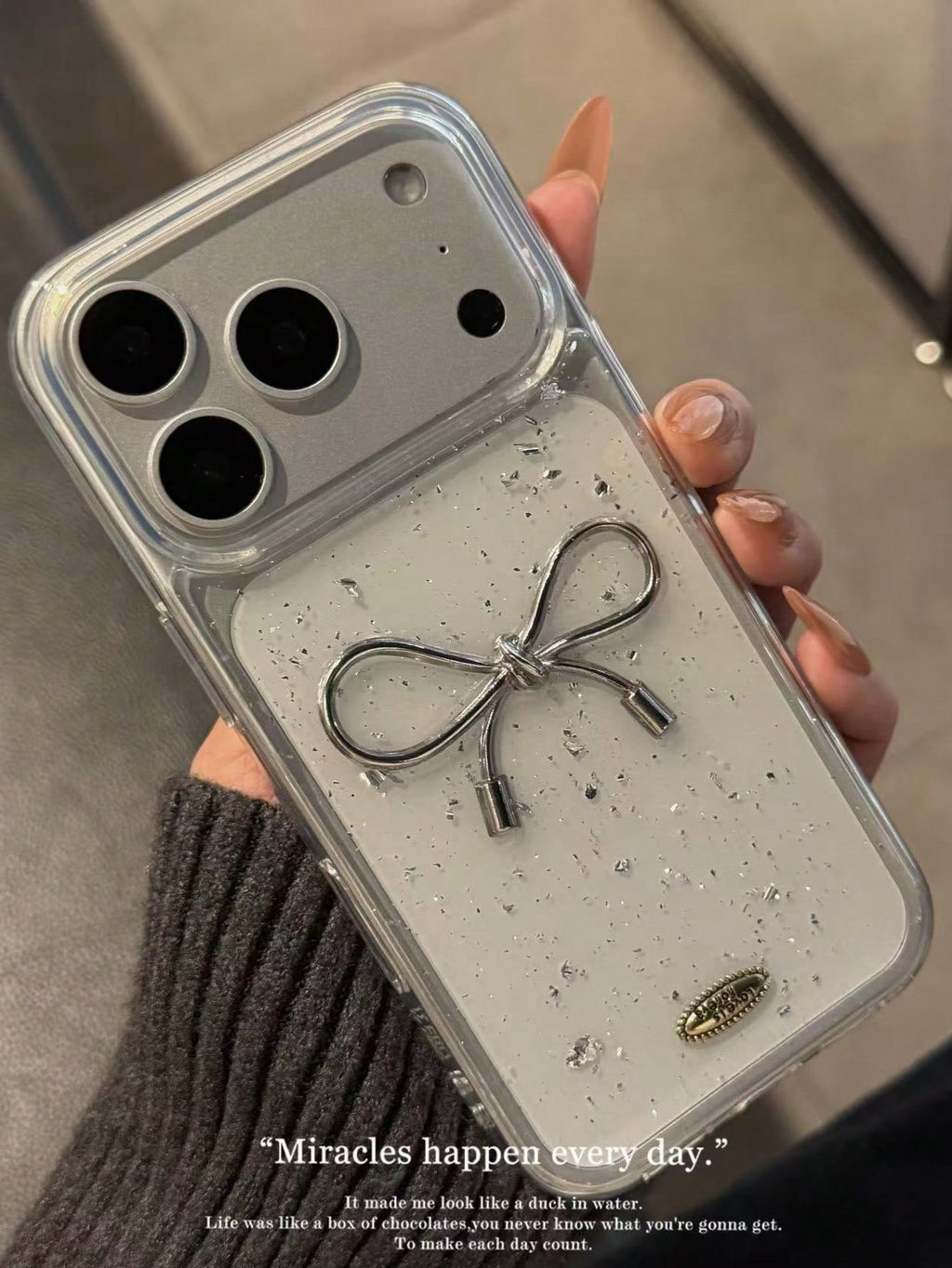 iPhone 16Plus - 3D Bowknot Resin Case