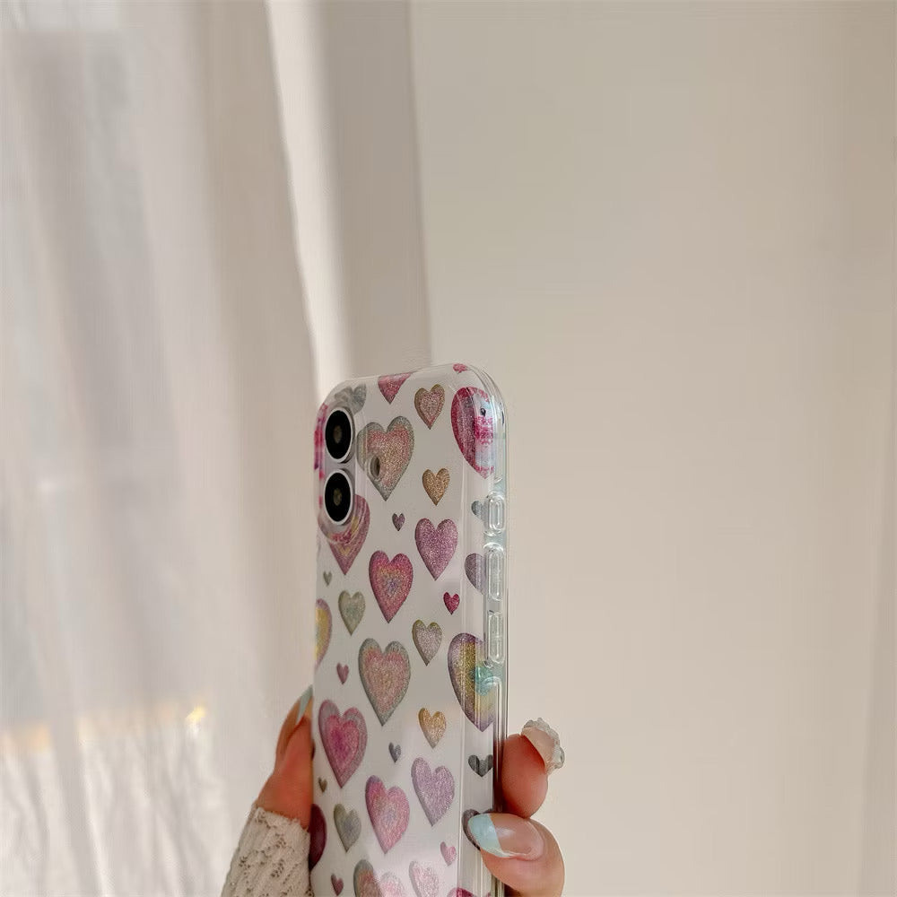 iPhone 17 - Glitter Heart Case