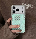 iPhone 17 - Polka Dot Silver Frame Case