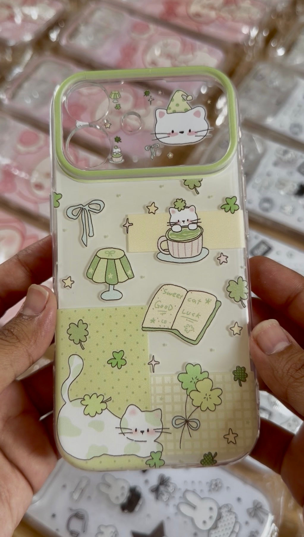iPhone 17 - Cute Cat IMD Case (Wide Window)
