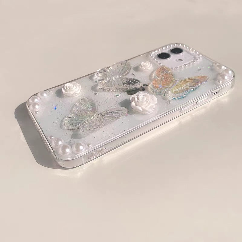 iPhone 16Plus - 3D Butterfly Floral Case