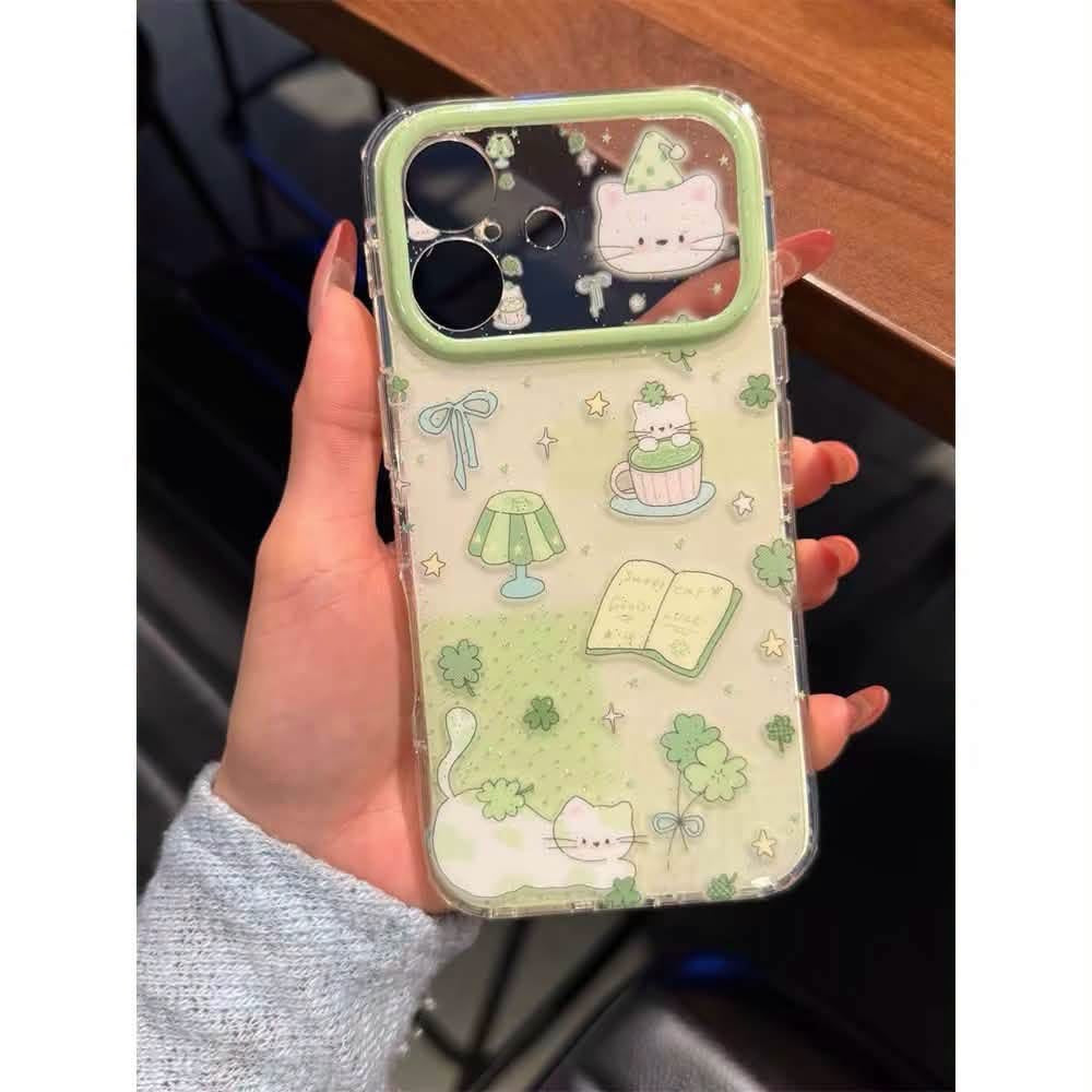 iPhone 17 - Cute Cat IMD Case (Wide Window)