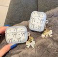 AirPods Case - Silver Bowknot