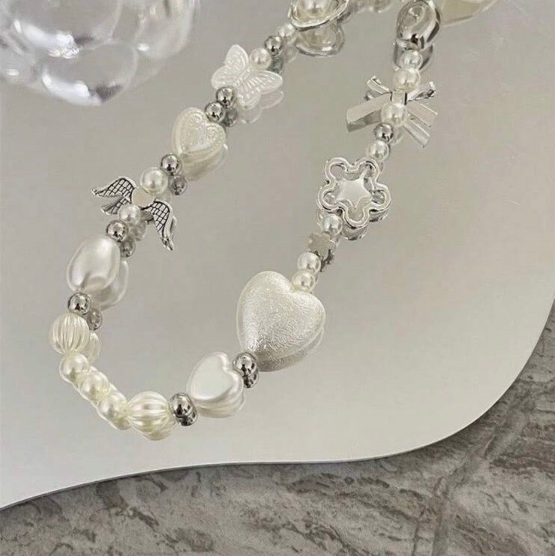 Lanyard S-10, Pearl Charm