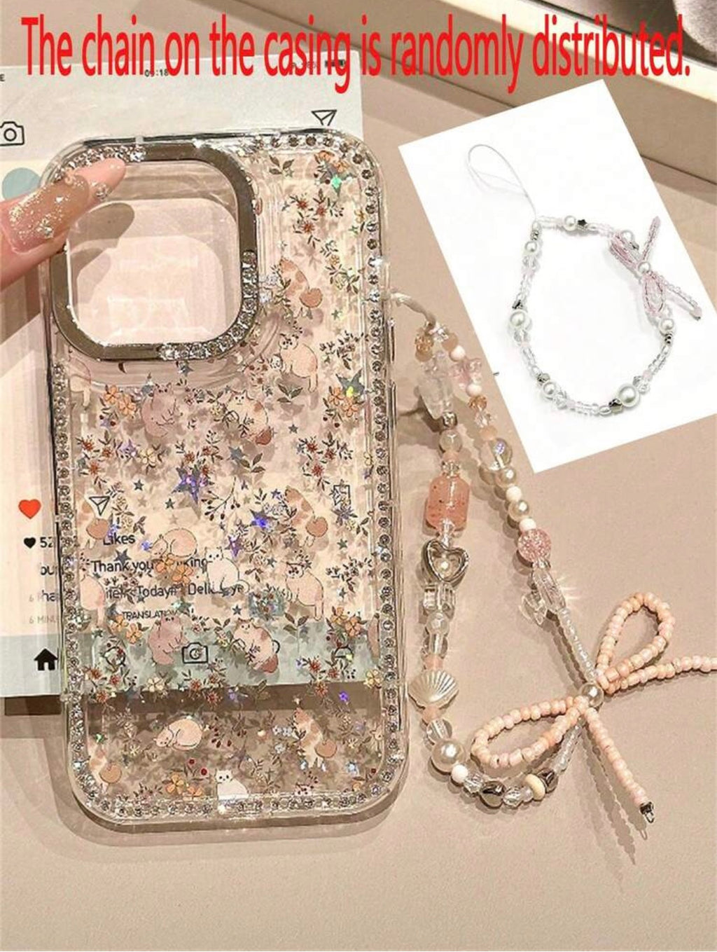 iPhone 16Plus - Cat Case with Lanyard