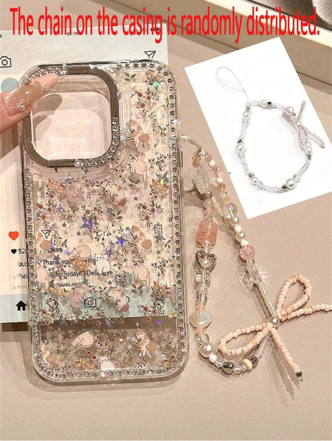 iPhone 16Plus - Cat Case with Lanyard