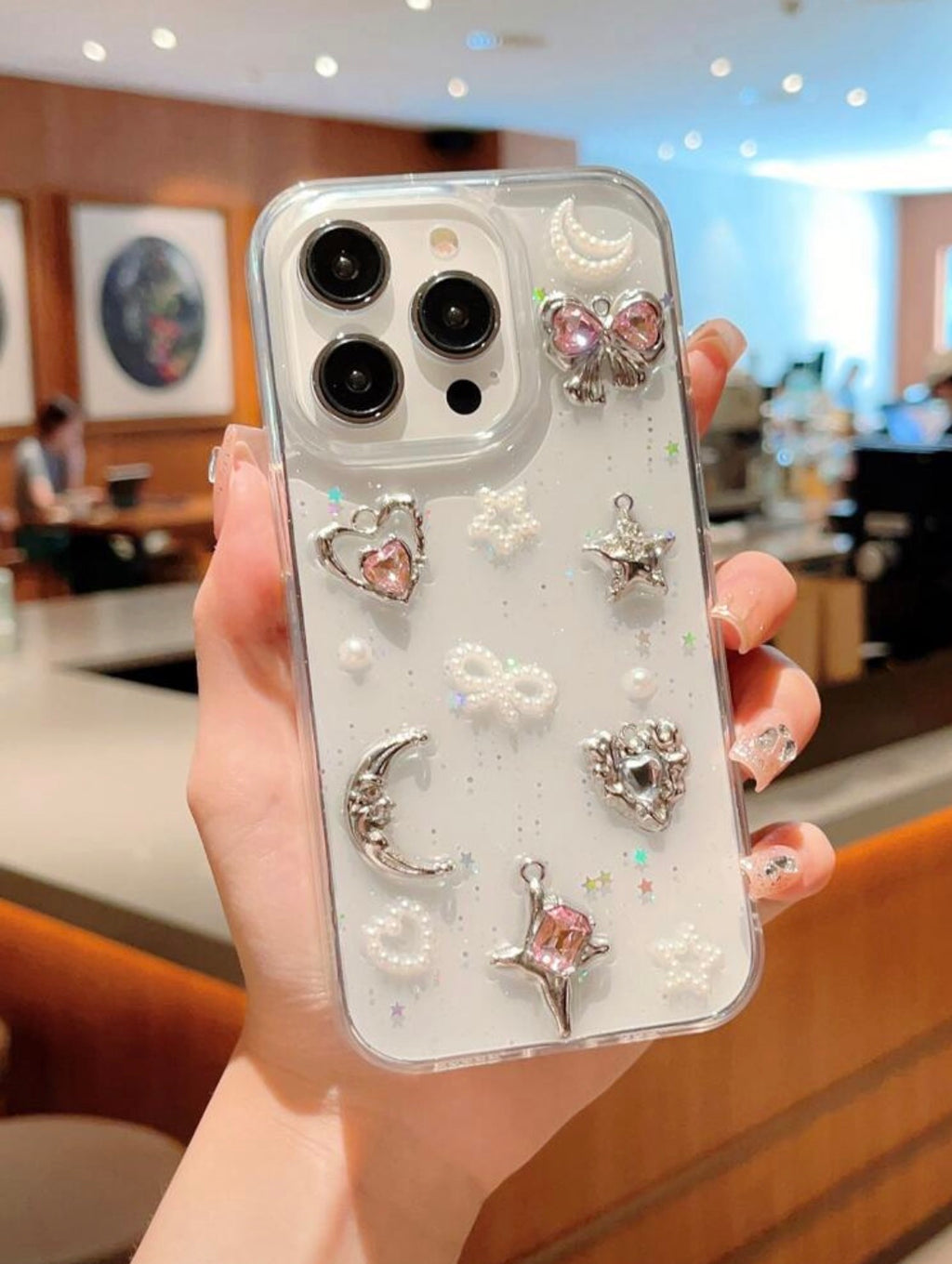 iPhone 17 - 3D Rhinestone Resin Case