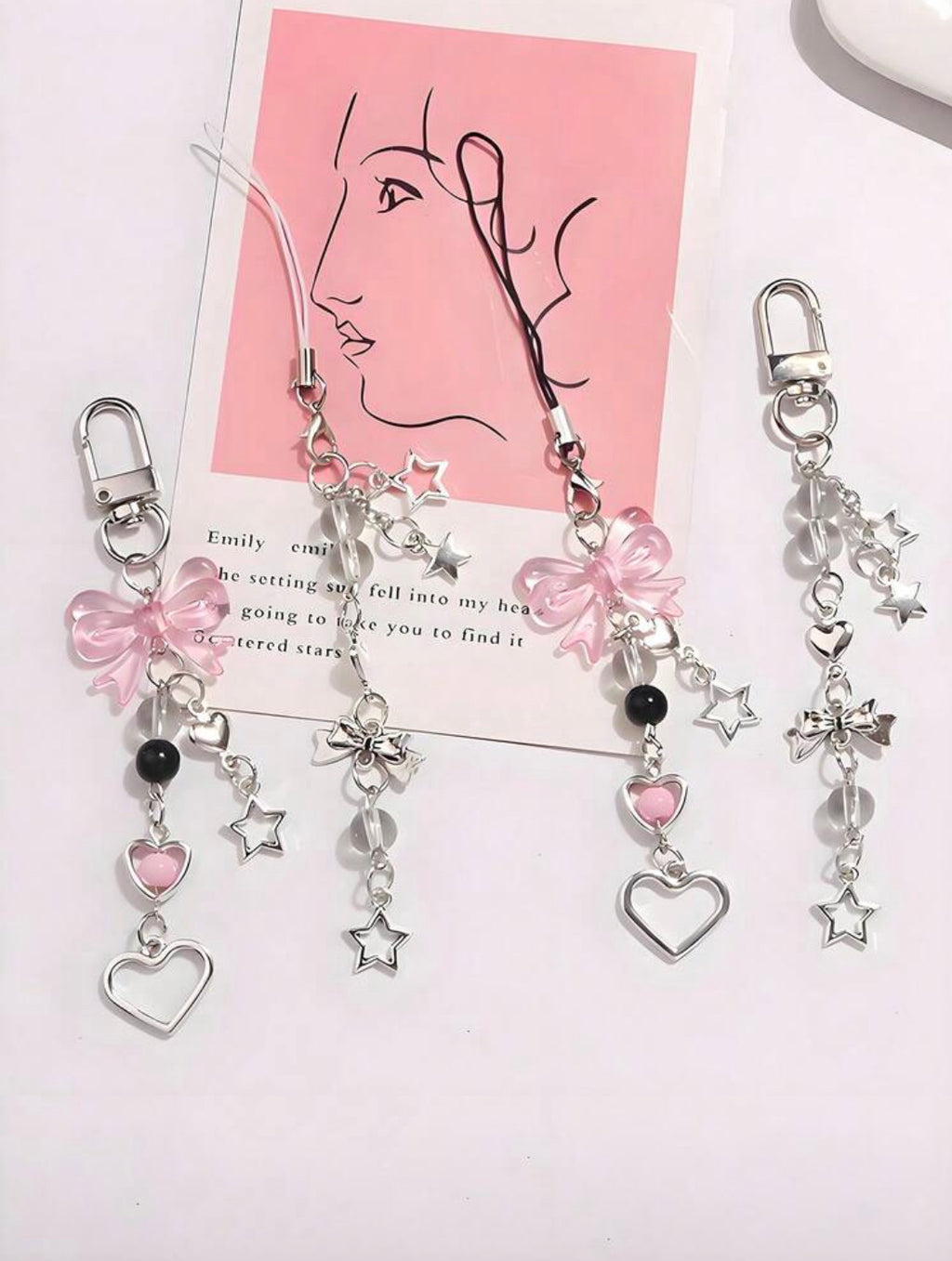 Keychain D-9, Bowknot Charm