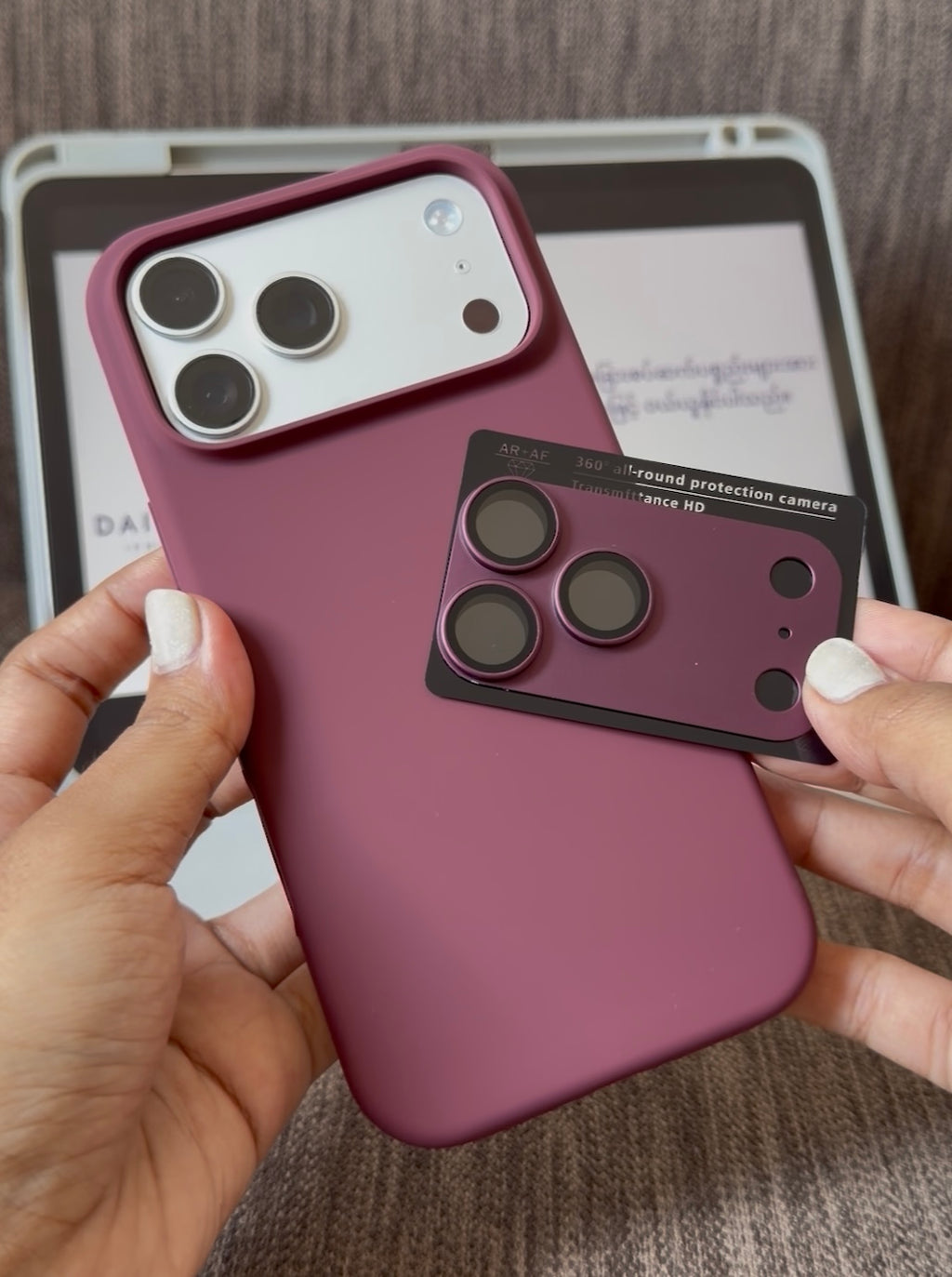 iPhone 17Promax/18Promax - Burgundy Set