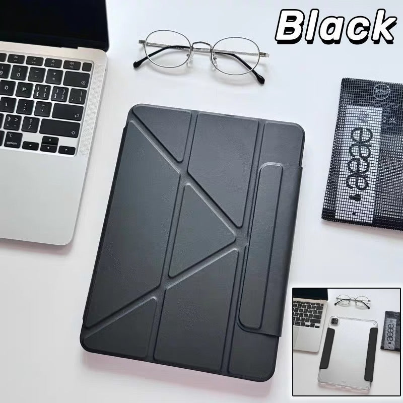 iPad Case, 3+Y-Fold (Clear Case with Magnetic Flap)