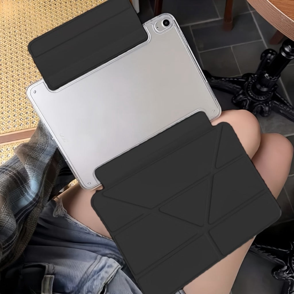 iPad Case, 3+Y-Fold (Clear Case with Magnetic Flap)