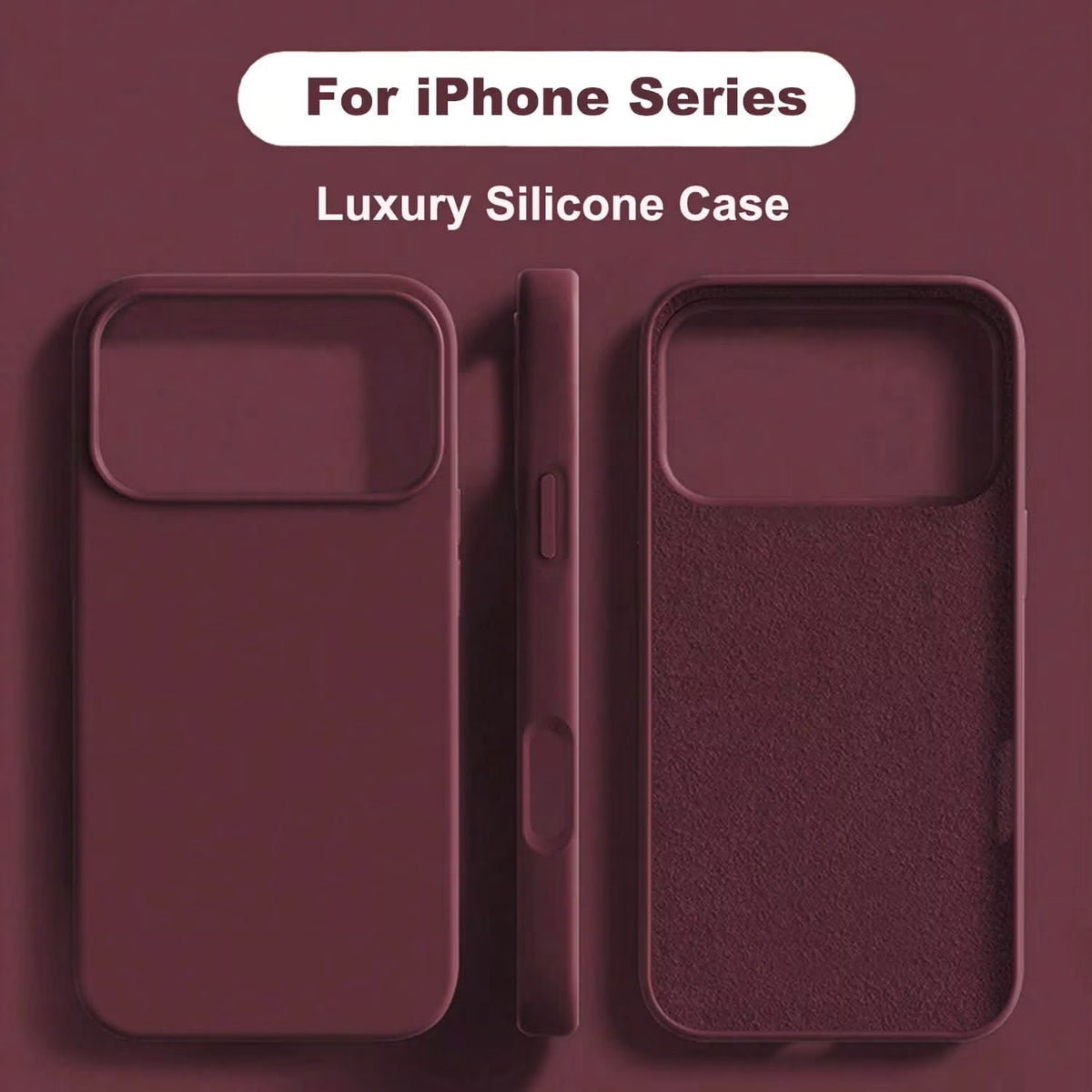 iPhone 17Promax/18Promax - Burgundy Set