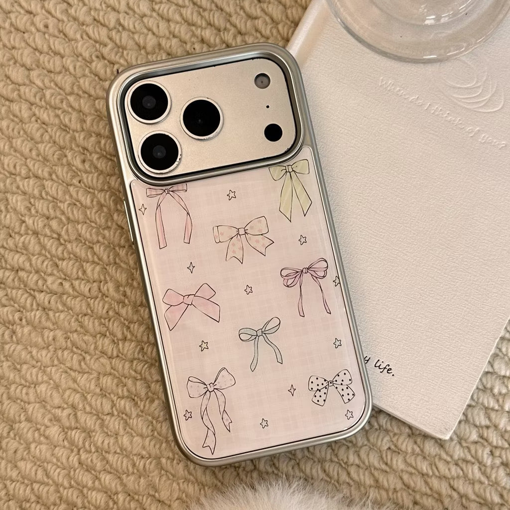iPhone 13/14 - Ribbon Silver Frame Case